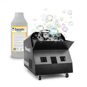 Beamz B2500 Bubble Machine, súprava výrobníka bubliniek, vrátane 1 litra kvapaliny vyobraziť