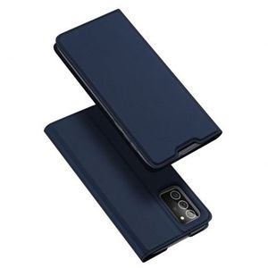DUX DUCIS Skin Pro knižkové kožené puzdro na Samsung Galaxy Note 20, modré vyobraziť
