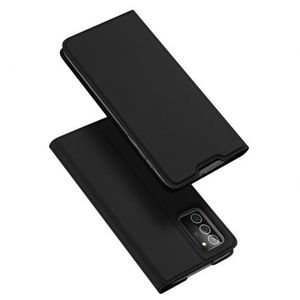 DUX DUCIS Skin Pro knižkové kožené puzdro na Samsung Galaxy Note 20, čierne vyobraziť