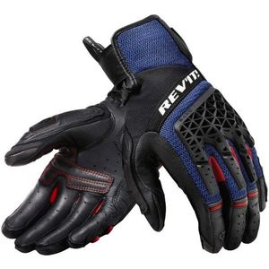 Rev'it! Gloves Sand 4 Black/Blue 2XL Rukavice vyobraziť