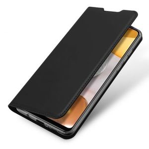 DUX DUCIS Skin Pro knižkové kožené puzdro na Samsung Galaxy A42 5G, čierne vyobraziť
