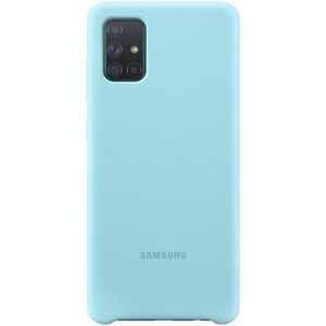 EF-PA715TL Samsung Silikonový Kryt pre Galaxy A71 modrý vyobraziť