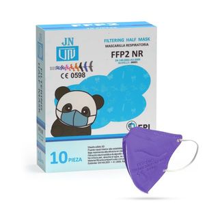 Jinhuan JN001 detský respirátor FFP2 NR fialový 10ks/bal vyobraziť