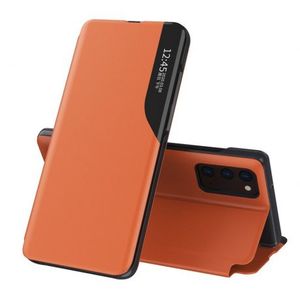 MG Eco Leather View knižkové puzdro na Samsung Galaxy M51, oranžové vyobraziť
