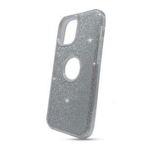 Puzdro Shimmer TPU iPhone 12 Mini - strieborné vyobraziť