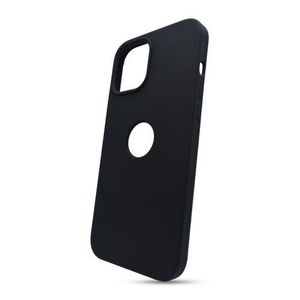 Puzdro Liquid TPU iPhone 12 Pro Max (6.7) - čierne (výrez na logo) vyobraziť