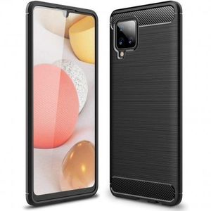 MG Carbon Case Flexible silikónový kryt na Samsung Galaxy A42 5G, čierny vyobraziť