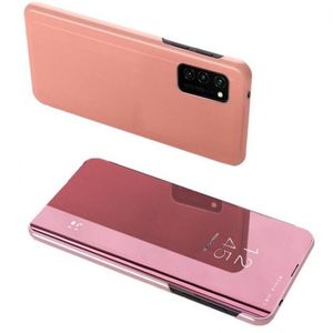 MG Clear View knižkové puzdro na Samsung Galaxy A72, ružové vyobraziť