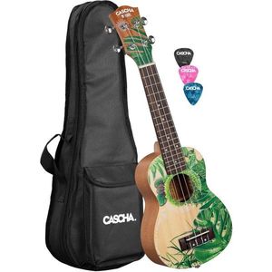Cascha HH 2602 Art Series Sopránové ukulele Leafy vyobraziť