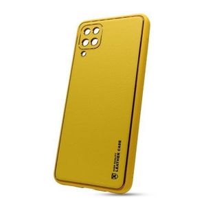 Puzdro Leather TPU Samsung Galaxy A12 A125 - žlté vyobraziť