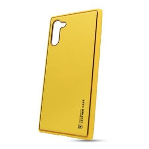 Puzdro Leather TPU Samsung Galaxy Note 10 N970 - žlté vyobraziť