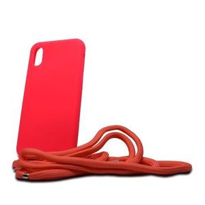 Puzdro Liquid Strap TPU iPhone X/Xs - červené vyobraziť