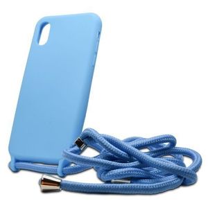 Puzdro Liquid Strap TPU iPhone X/Xs - svetlo modré vyobraziť