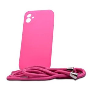 Puzdro Liquid Strap TPU iPhone 11 (6.1) - ružové vyobraziť
