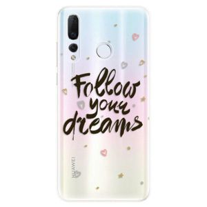 Odolné silikonové pouzdro iSaprio - Follow Your Dreams - black - Huawei Nova 4 vyobraziť
