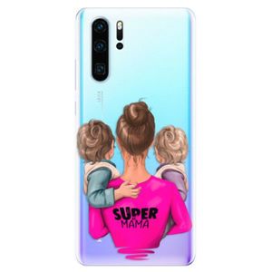 Odolné silikonové pouzdro iSaprio - Super Mama - Two Boys - Huawei P30 Pro vyobraziť