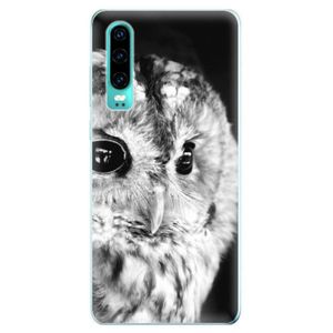 Odolné silikonové pouzdro iSaprio - BW Owl - Huawei P30 vyobraziť
