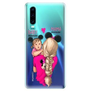 Odolné silikonové pouzdro iSaprio - Mama Mouse Blond and Girl - Huawei P30 vyobraziť