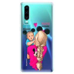 Odolné silikonové pouzdro iSaprio - Mama Mouse Blonde and Boy - Huawei P30 vyobraziť