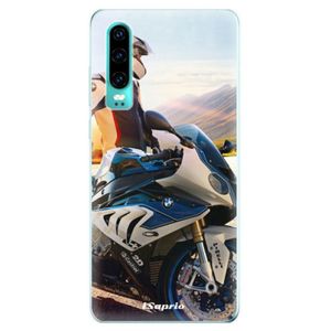 Odolné silikonové pouzdro iSaprio - Motorcycle 10 - Huawei P30 vyobraziť
