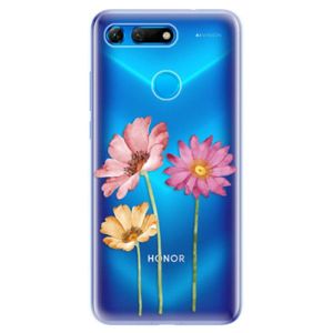 Odolné silikonové pouzdro iSaprio - Three Flowers - Huawei Honor View 20 vyobraziť