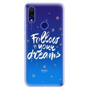 Odolné silikonové pouzdro iSaprio - Follow Your Dreams - white - Xiaomi Redmi 7 vyobraziť