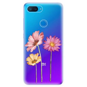 Odolné silikonové pouzdro iSaprio - Three Flowers - Xiaomi Mi 8 Lite vyobraziť