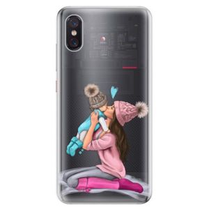Odolné silikonové pouzdro iSaprio - Kissing Mom - Brunette and Boy - Xiaomi Mi 8 Pro vyobraziť