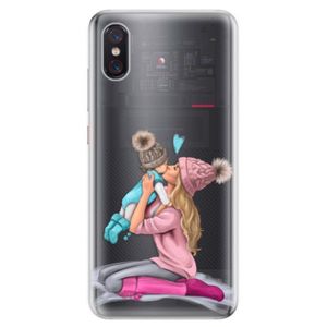 Odolné silikonové pouzdro iSaprio - Kissing Mom - Blond and Boy - Xiaomi Mi 8 Pro vyobraziť