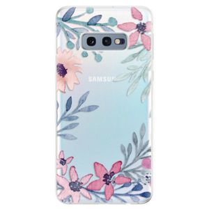 Odolné silikonové pouzdro iSaprio - Leaves and Flowers - Samsung Galaxy S10e vyobraziť