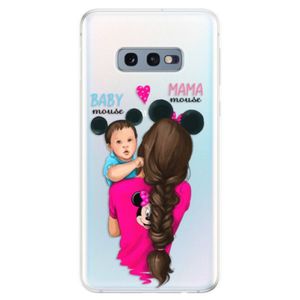 Odolné silikonové pouzdro iSaprio - Mama Mouse Brunette and Boy - Samsung Galaxy S10e vyobraziť