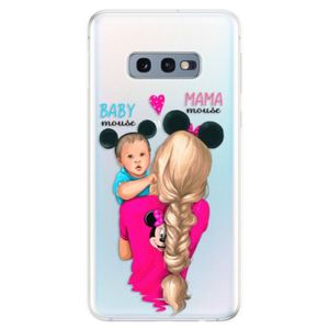 Odolné silikonové pouzdro iSaprio - Mama Mouse Blonde and Boy - Samsung Galaxy S10e vyobraziť