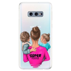 Odolné silikonové pouzdro iSaprio - Super Mama - Boy and Girl - Samsung Galaxy S10e vyobraziť