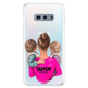 Odolné silikonové pouzdro iSaprio - Super Mama - Two Boys - Samsung Galaxy S10e vyobraziť