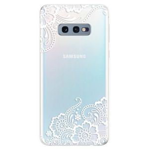 Odolné silikonové pouzdro iSaprio - White Lace 02 - Samsung Galaxy S10e vyobraziť