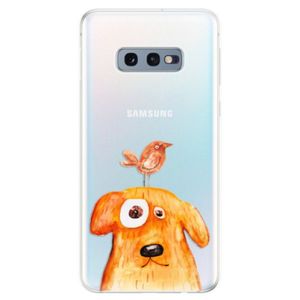 Odolné silikonové pouzdro iSaprio - Dog And Bird - Samsung Galaxy S10e vyobraziť
