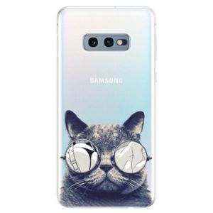 Odolné silikonové pouzdro iSaprio - Crazy Cat 01 - Samsung Galaxy S10e vyobraziť