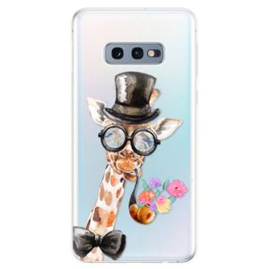 Odolné silikonové pouzdro iSaprio - Sir Giraffe - Samsung Galaxy S10e vyobraziť