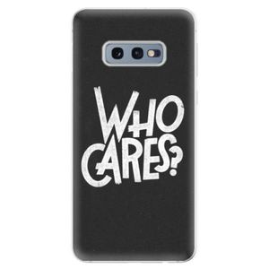 Odolné silikonové pouzdro iSaprio - Who Cares - Samsung Galaxy S10e vyobraziť