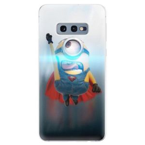 Odolné silikonové pouzdro iSaprio - Mimons Superman 02 - Samsung Galaxy S10e vyobraziť