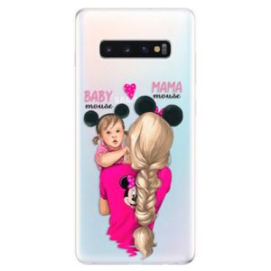 Odolné silikonové pouzdro iSaprio - Mama Mouse Blond and Girl - Samsung Galaxy S10+ vyobraziť