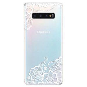 Odolné silikonové pouzdro iSaprio - White Lace 02 - Samsung Galaxy S10+ vyobraziť