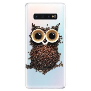 Odolné silikonové pouzdro iSaprio - Owl And Coffee - Samsung Galaxy S10+ vyobraziť