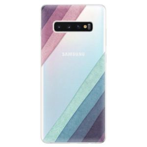 Odolné silikonové pouzdro iSaprio - Glitter Stripes 01 - Samsung Galaxy S10+ vyobraziť