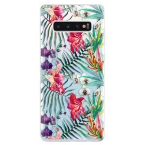 Odolné silikonové pouzdro iSaprio - Flower Pattern 03 - Samsung Galaxy S10+ vyobraziť