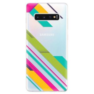 Odolné silikonové pouzdro iSaprio - Color Stripes 03 - Samsung Galaxy S10+ vyobraziť