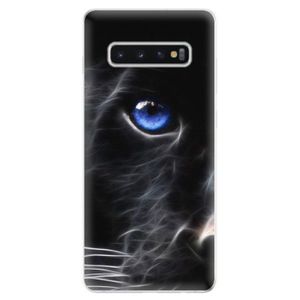 Odolné silikonové pouzdro iSaprio - Black Puma - Samsung Galaxy S10+ vyobraziť
