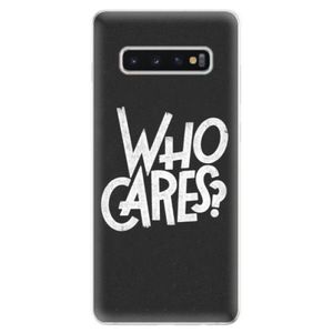 Odolné silikonové pouzdro iSaprio - Who Cares - Samsung Galaxy S10+ vyobraziť