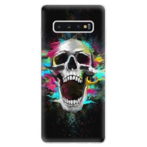 Odolné silikonové pouzdro iSaprio - Skull in Colors - Samsung Galaxy S10+ vyobraziť