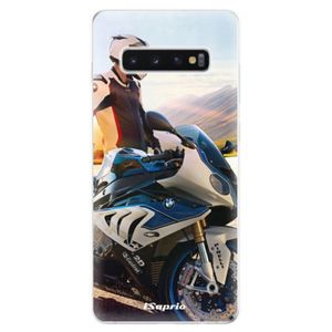 Odolné silikonové pouzdro iSaprio - Motorcycle 10 - Samsung Galaxy S10+ vyobraziť